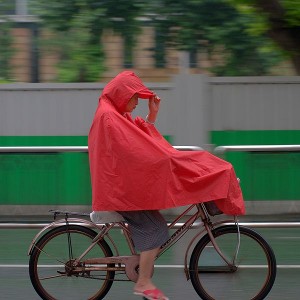 cycling in the rain