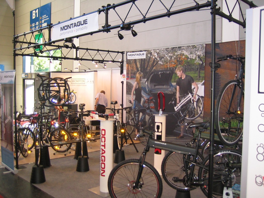 Montague folding bikes booth at Eurobike