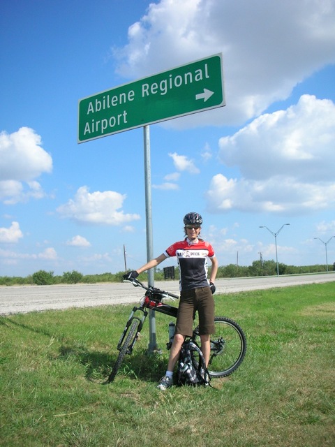Montague X70 folding bike at Abilene Regional Airport