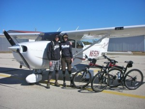 Two Montague X70 folding bike's loading into Cessna