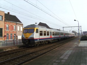 Train in Western Flanders