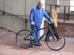 Mayor Menino ready for a ride.