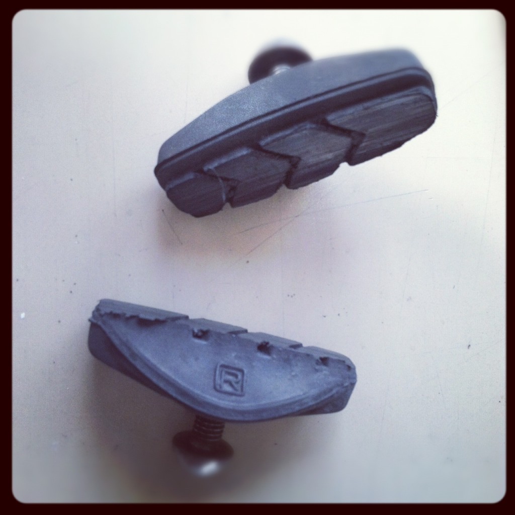 worn out brake shoes