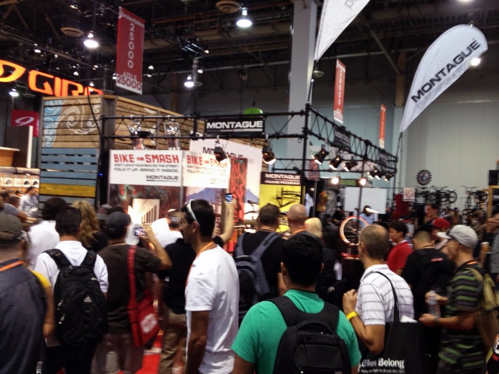 InterBike crowds at Montague booth
