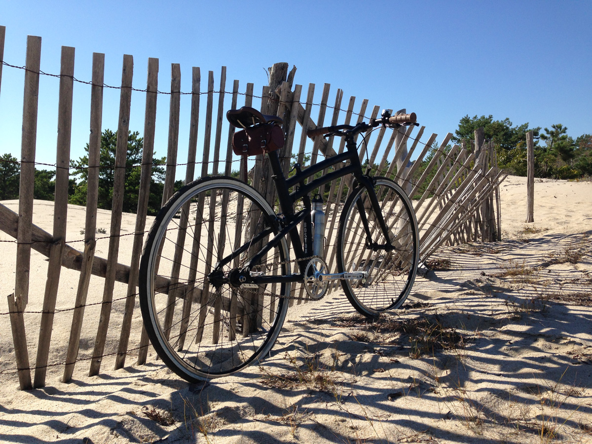 Montague Folding Bike on Cape Cod