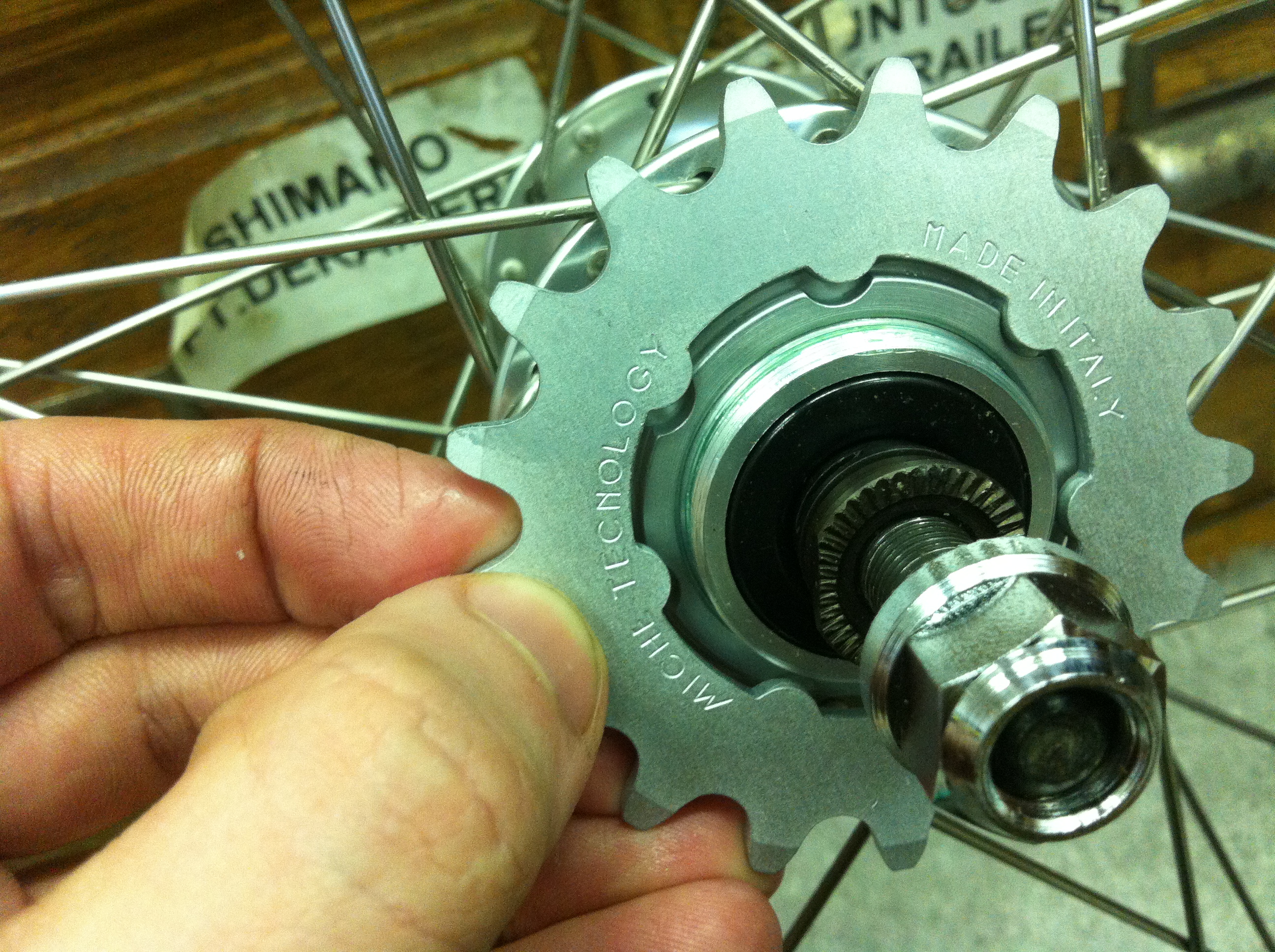 white industries fixed cog. 
