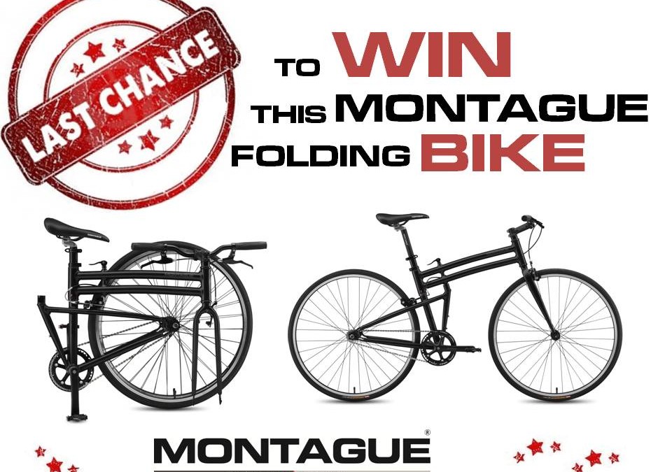 Last Chance to Win a Montague Bike!
