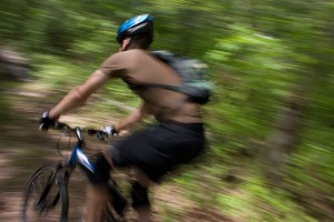 Montague X90 Folding mountain bike riding woods