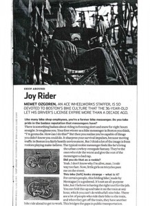 Boston Globe Montague Bikes Feature