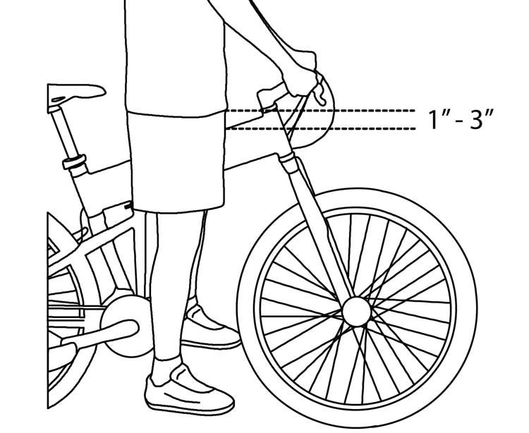 Fig. 3: Bicycle stand over