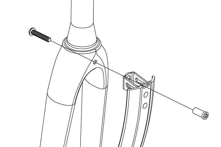 Fig. 16: Pavement bike fender installation.