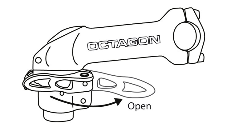 Fig. 27: Open quick release lever.