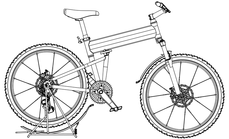 Fig. 22: RackStand in down position.