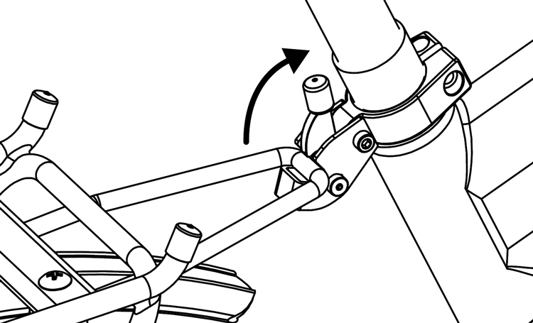 Fig. 20: Opening RackStand latch.