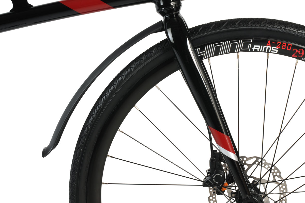 Montague Allston Folding bike font frender closeup