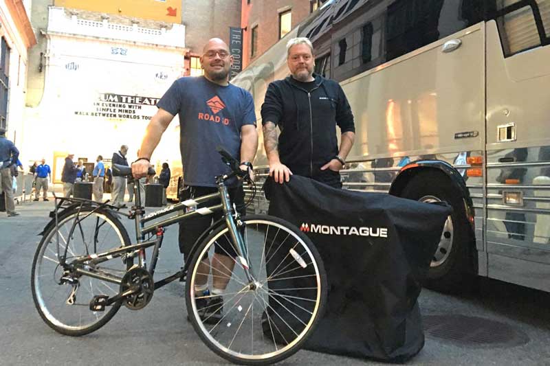 Montague Bikes on Tour with Simple Minds