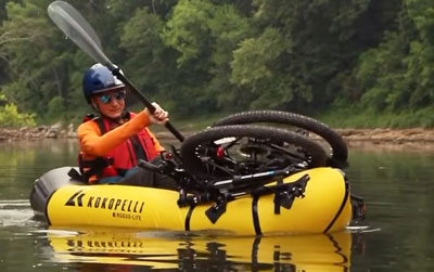 Bike-Rafting with a Montague Paratrooper Pro