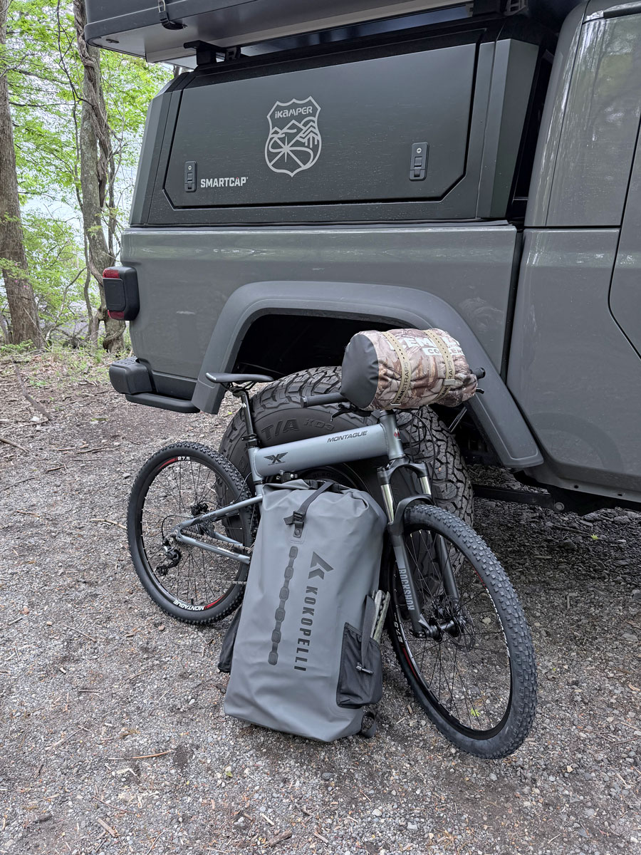 Bikepacking with a Paratrooper Highline - Folding Mountain Bike by Montague Bikes