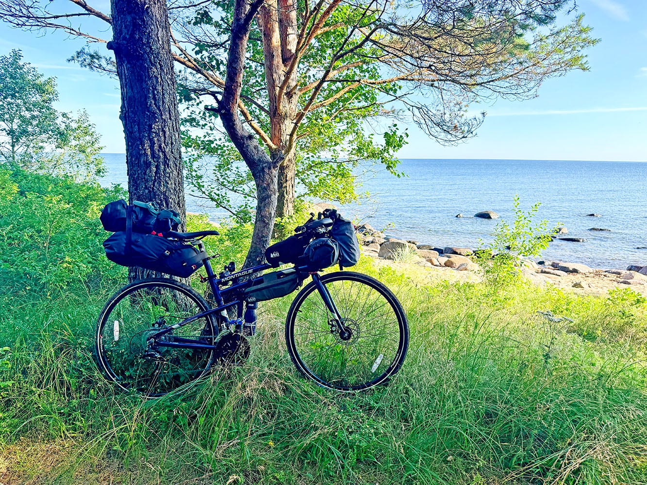 Folding bike backpacking through Estonia